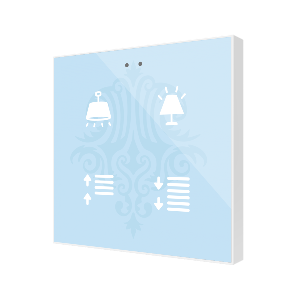 Flat 4 v2. Interrupteur capacitif en verre. Capteur de