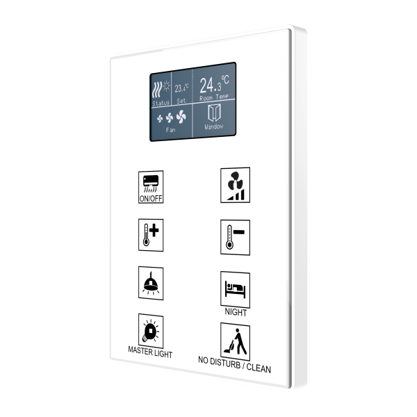 Interrupteur capacitif de 8 boutons et display (modèle