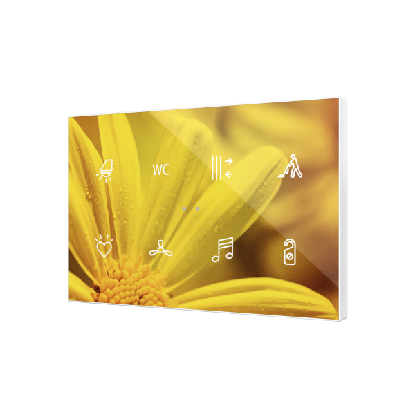 Flat XL X8. Interrupteur capacitif en verre – 8 boutons