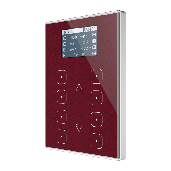 Interrupteur capacitif de 8 boutons et écran  (modèle
