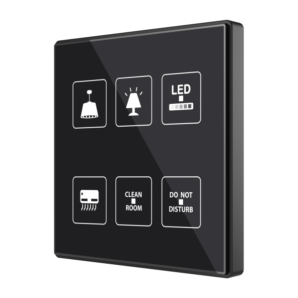 Interrupteur capacitif Square TMD 6 boutons. Capteur