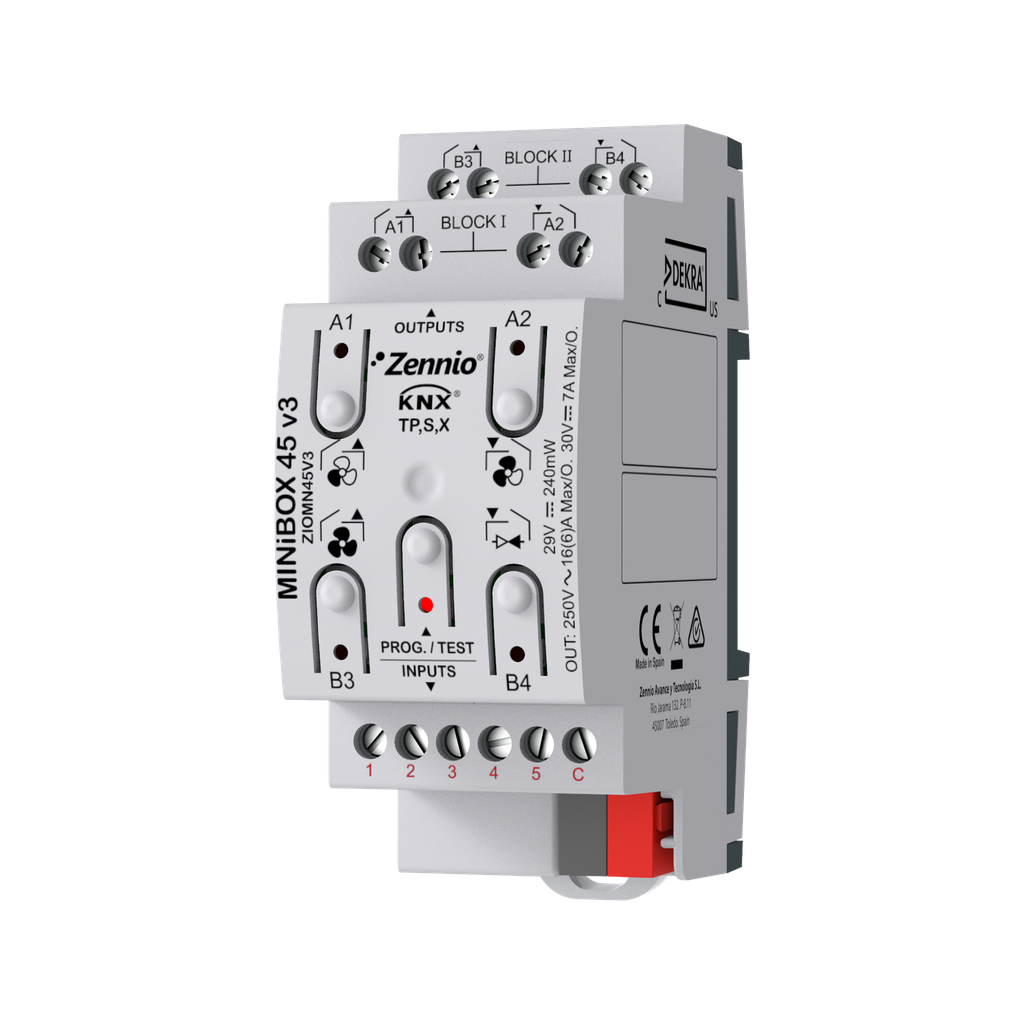 MINiBOX 45 v3. Contrôleur de fancoil avec KNX Secure