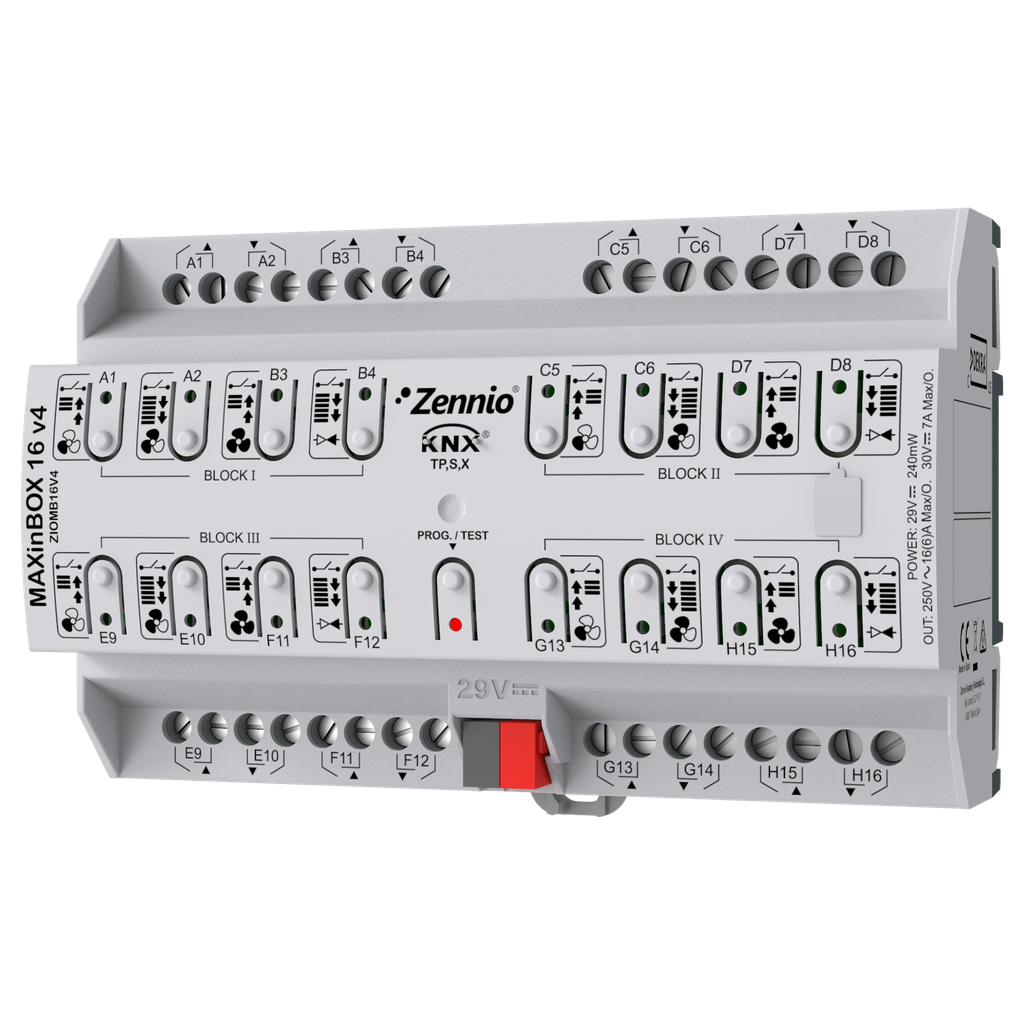 MAXinBOX 16 v4. Actionneur multifonction KNX avec KNX