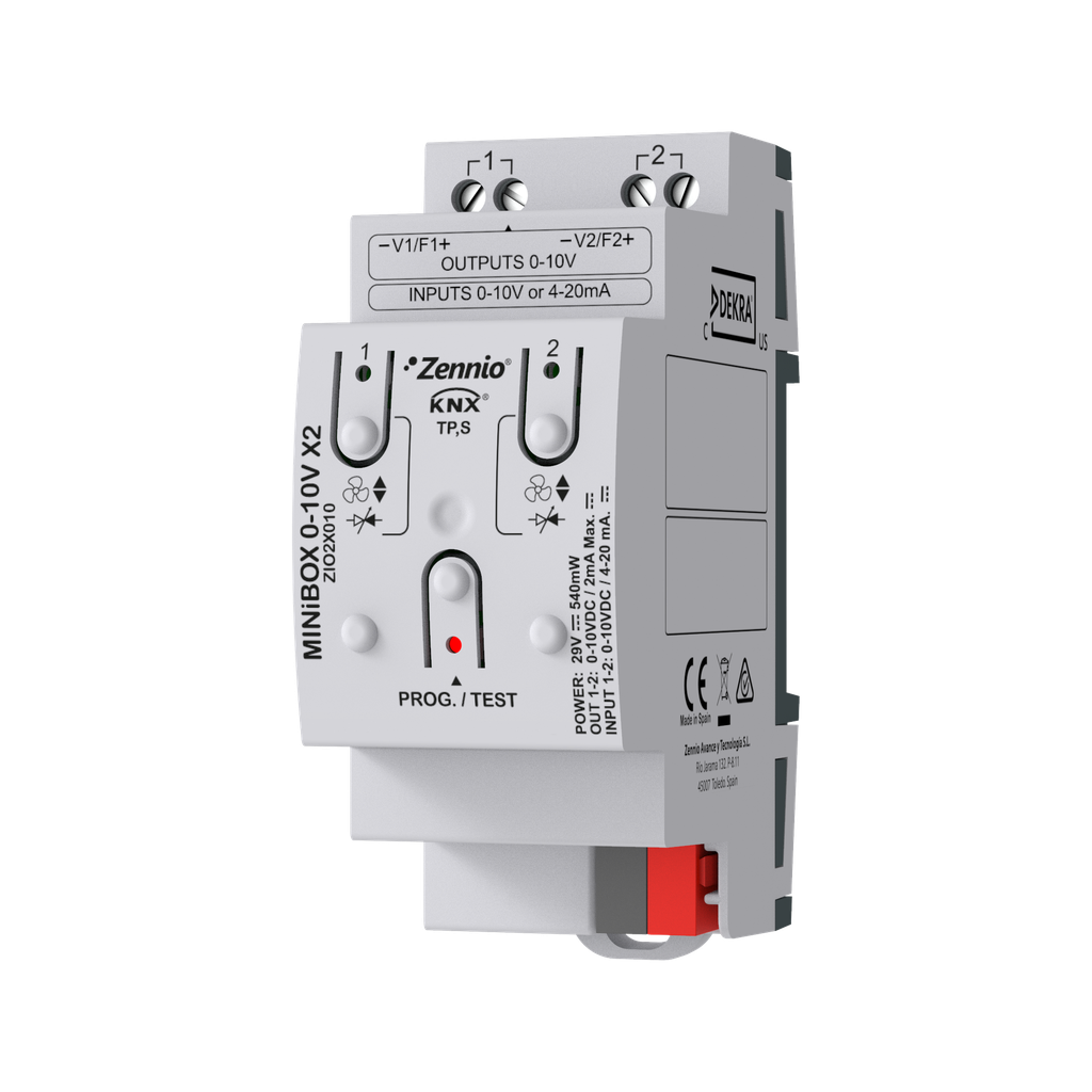 MINiBOX 0-10V X2. Actionneur multifonction avec 2