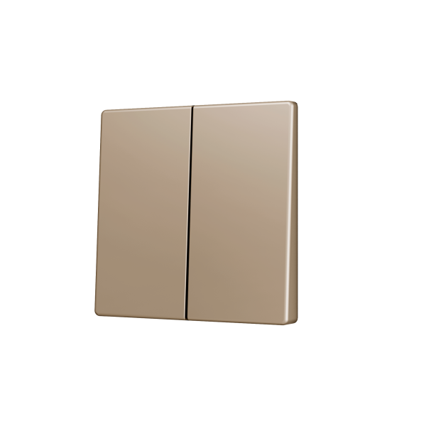 ZS55. Cache pour bouton poussoir Soft KNX double 55 x