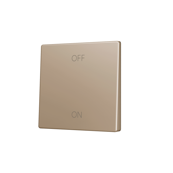 ZS55. Cache pour bouton poussoir Soft KNX simple 55 x