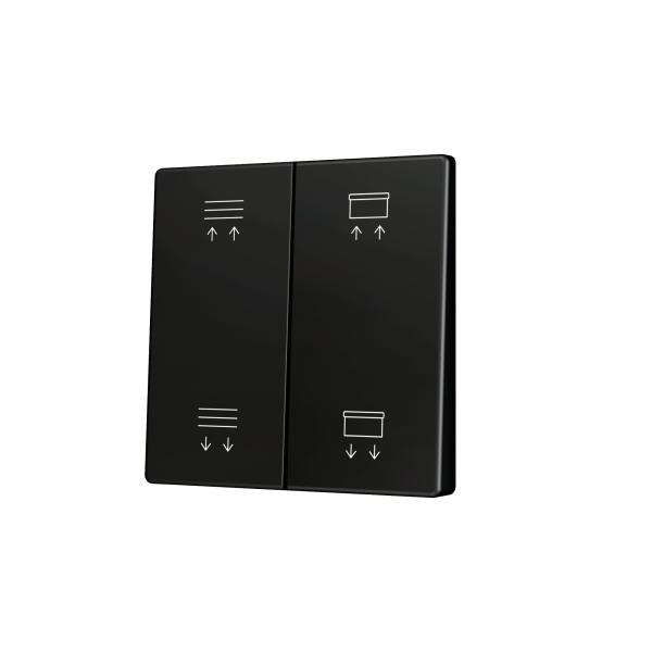 ZS55. Cache pour bouton poussoir Soft KNX double 55 x