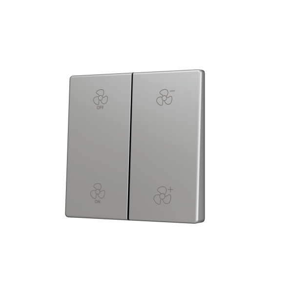 ZS55. Cache pour bouton poussoir Soft KNX double 55 x