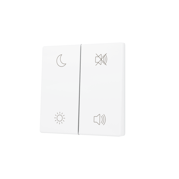 ZS55. Cache pour bouton poussoir Soft KNX double 55 x