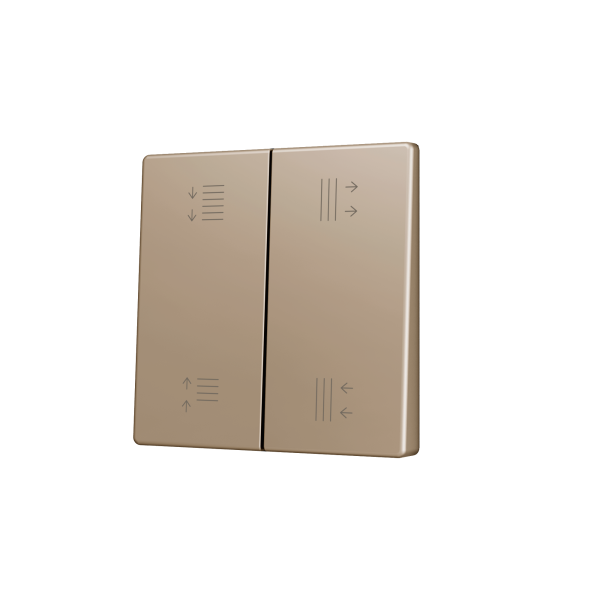 ZS55. Cache pour bouton poussoir Soft KNX double 55 x