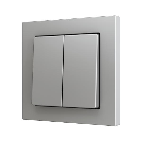 ZS55. Bouton poussoir "Soft" double pour 2 entrées