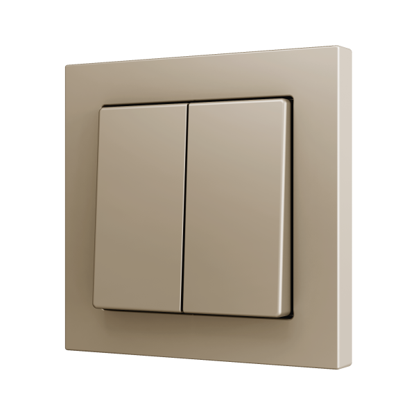ZS55. Bouton poussoir "Soft" double pour 4 entrées