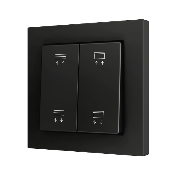 ZS55. Bouton poussoir "Soft" double pour 4 entrées