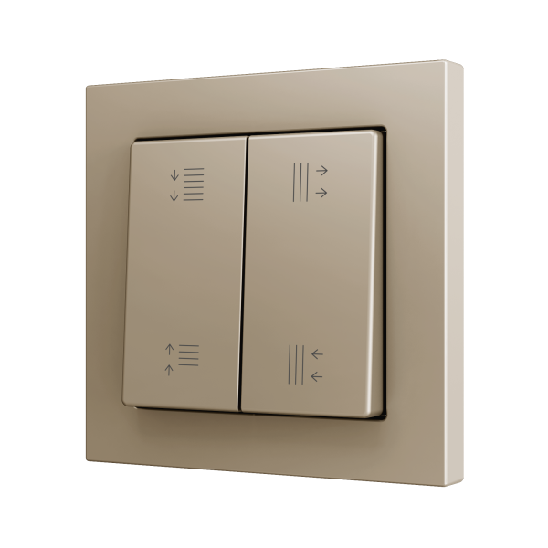 ZS55. Bouton poussoir "Soft" double pour 4 entrées