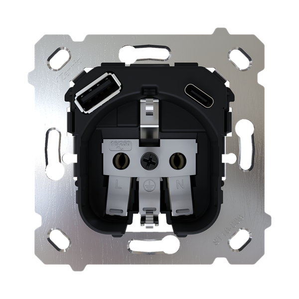ZS55/ZS70. Base de prise Schuko 16 A /250 V ~ avec USB