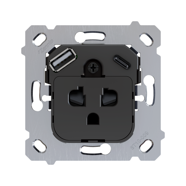 ZS55/ZS70. Base de prise euro-américain avec USB C et