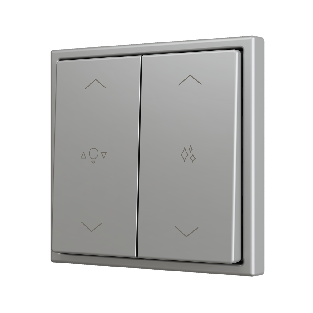 ZS70. Bouton poussoir "Soft" double pour 4 entrées