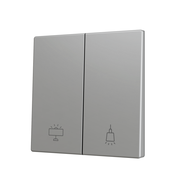 ZS70. Cache pour bouton poussoir Soft KNX double 70 x
