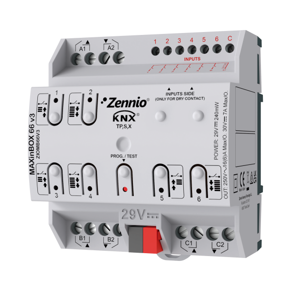 MAXinBOX 66 v3. Actionneur multifonction KNX avec KNX