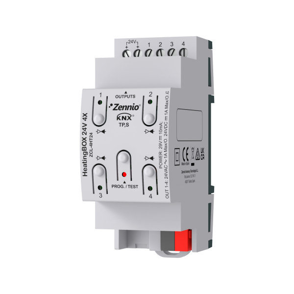 HeatingBOX 24V 4X. Actionneur de chauffage avec