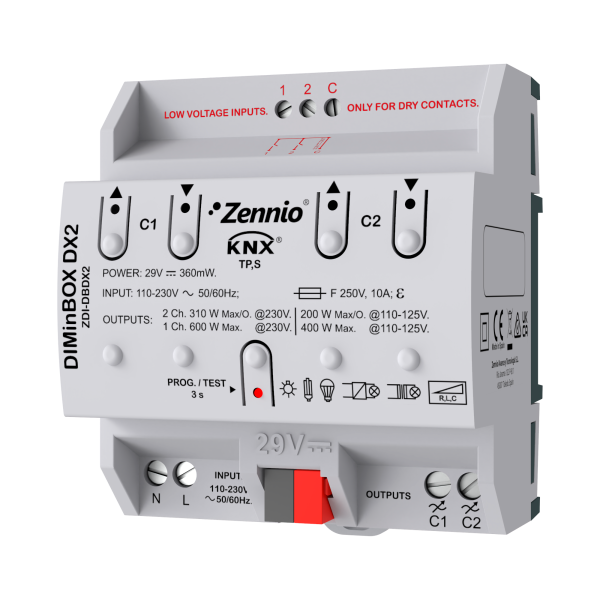 DIMinBOX DX2. Régulateur universel. 2 canaux x 310W ou