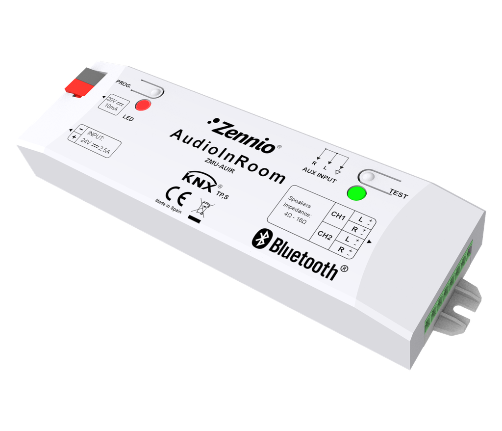 AudioInRoom. Contrôleur KNX pour audio avec Bluetooth