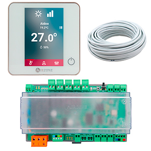 Pack Aidoo Pro Control Wi-Fi Vectiloconvecteur - Blueface zero Cable Blanc 