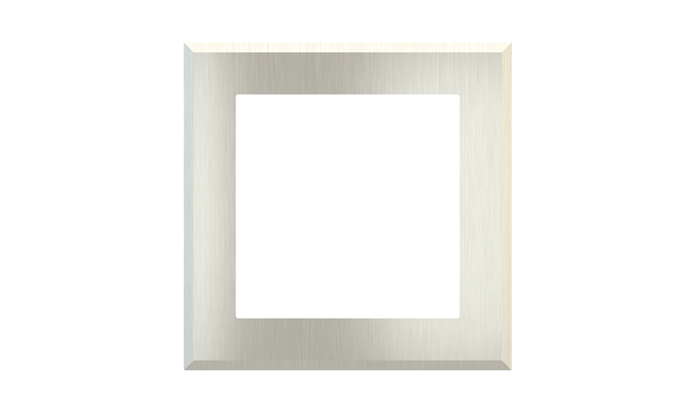 Square magnetic plate (60x60 mm window) ERA serie Metal Warm Brass
