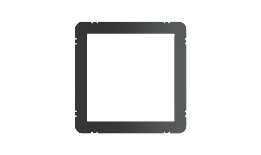 Adapter frame for Ekinex power sockets / keystone for Waterproff cover