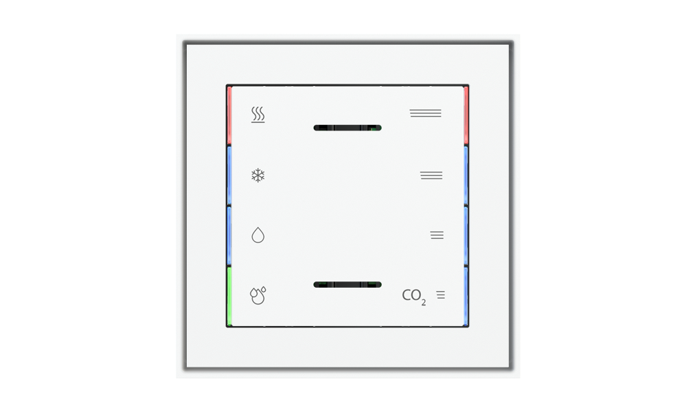 kit 1 rocker 71 serie Square with symbols (60X60) Metal Carbon