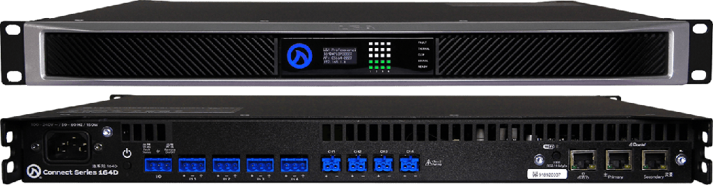 LEA Dante Connect Series 164D Power Amplifier | 4-Channel x 160W