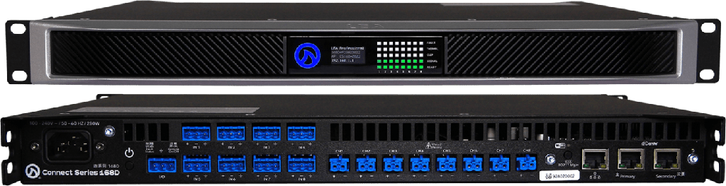 LEA Dante Connect Series 168D | 8-Channel x 160W