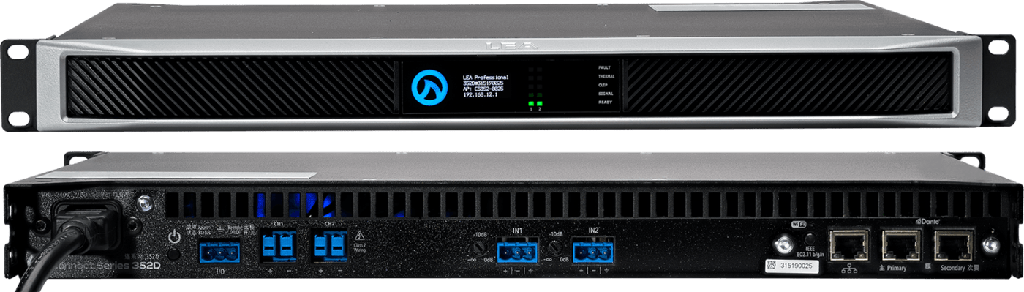 LEA Dante Connect Series 352D Power Amplifier | 2-Channel x 350W