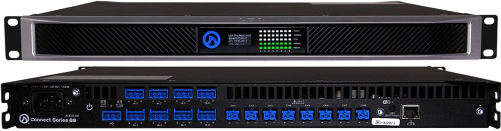 LEA Dante Connect Series 88D | 8-Channel x 80W