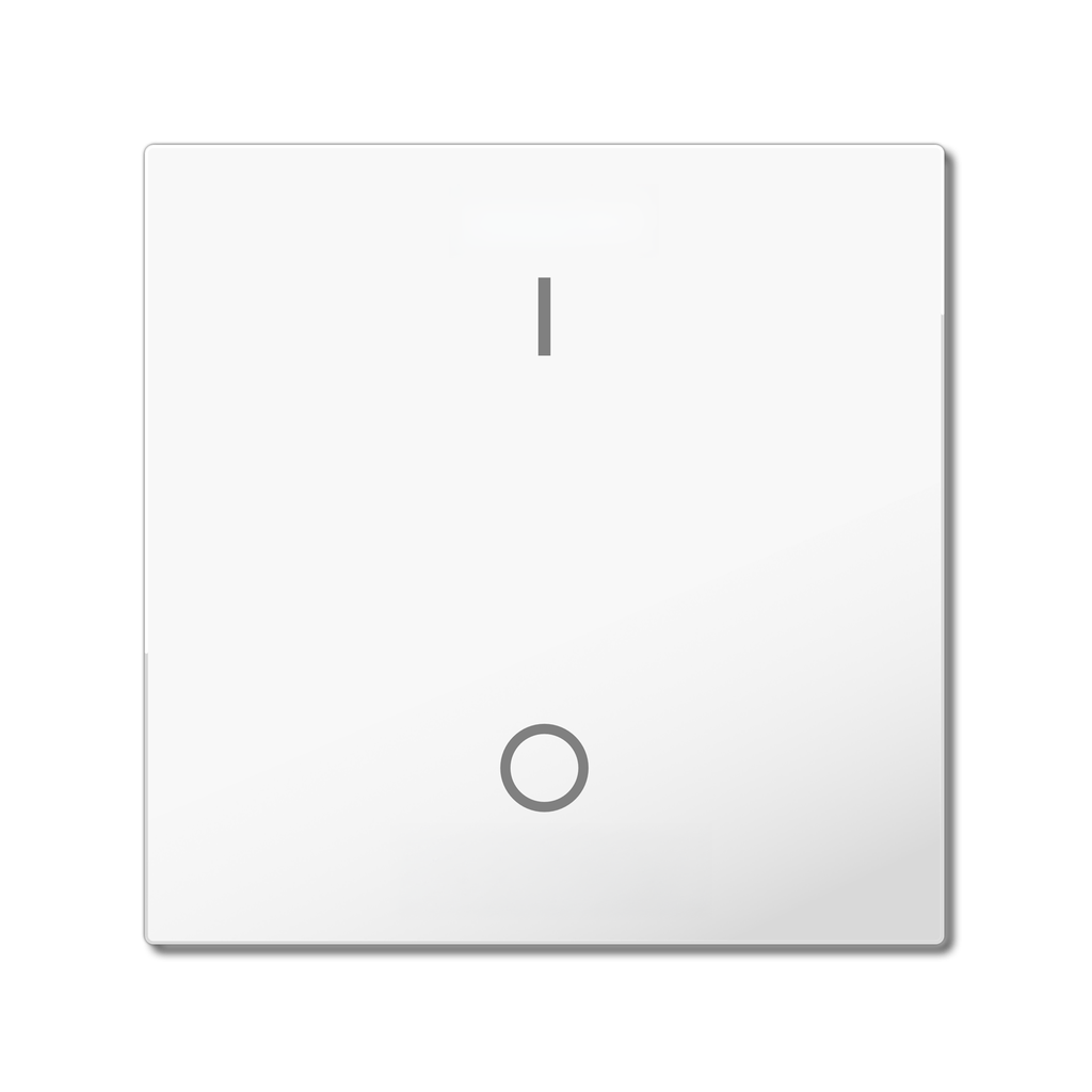Bascule MDT pour bouton-poussoir Light 55 Basic, 1 paire KNX, blanc, commutation