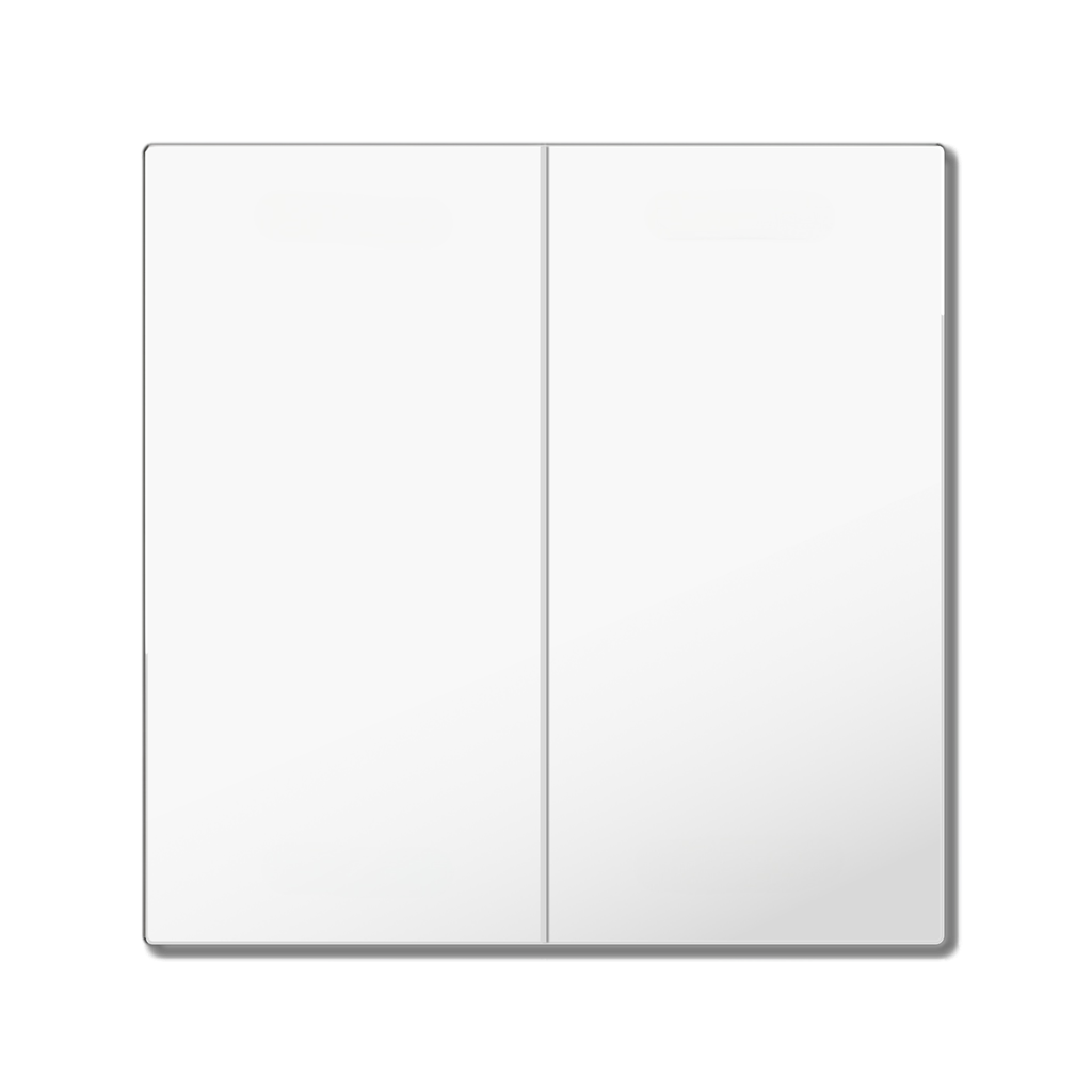 Bascule MDT pour bouton-poussoir Light 55 Basic, 2p KNX, blanc brillant