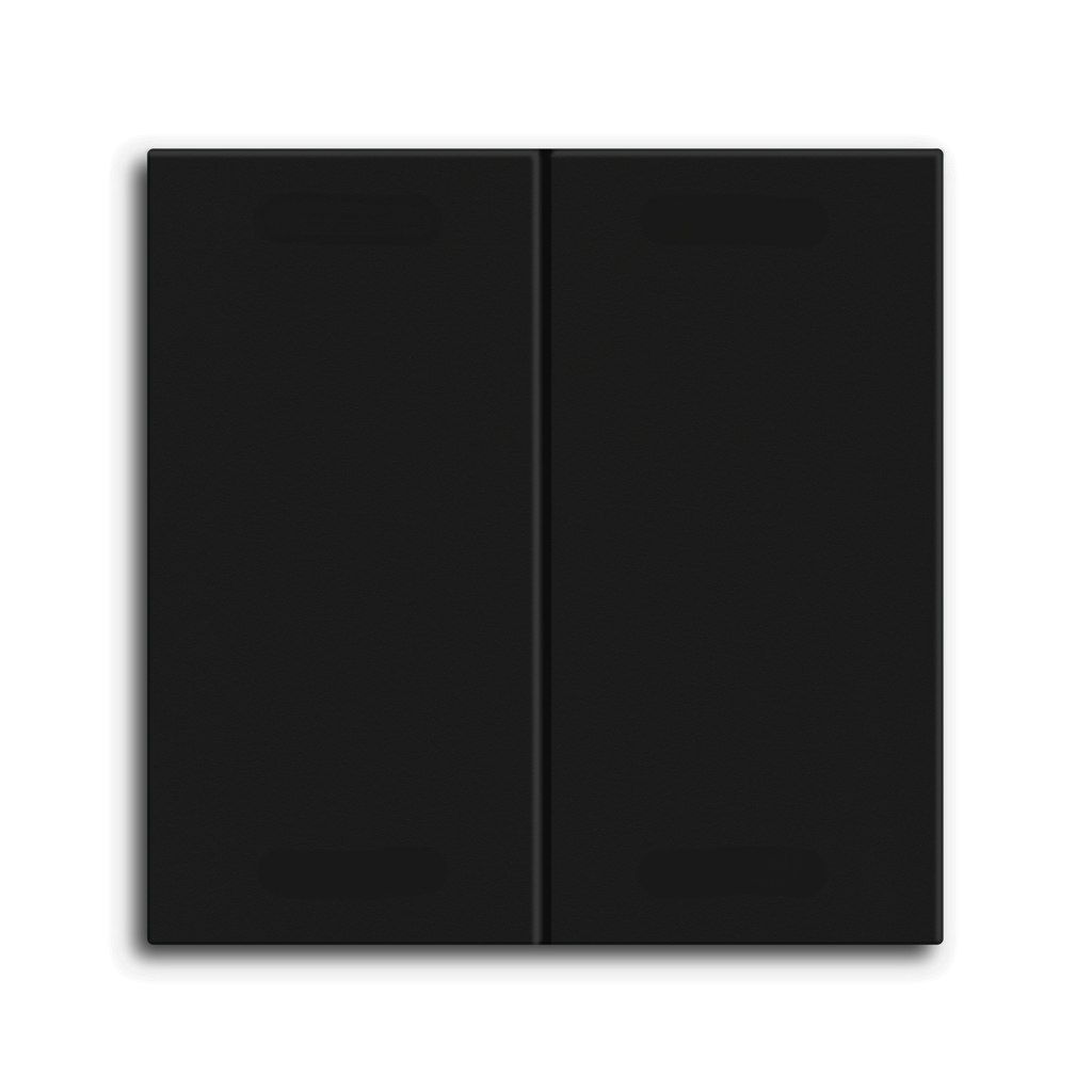 Bascule MDT pour bouton-poussoir Light 55 Basic, 2p KNX, noir mat