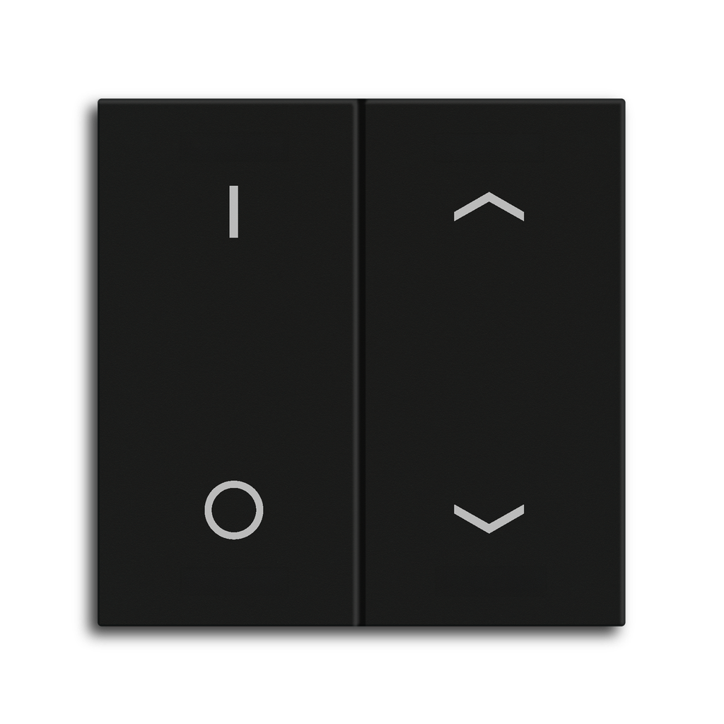 Bascule MDT pour bouton-poussoir Light 55 Basic, 2p KNX, noir mat, commut._store