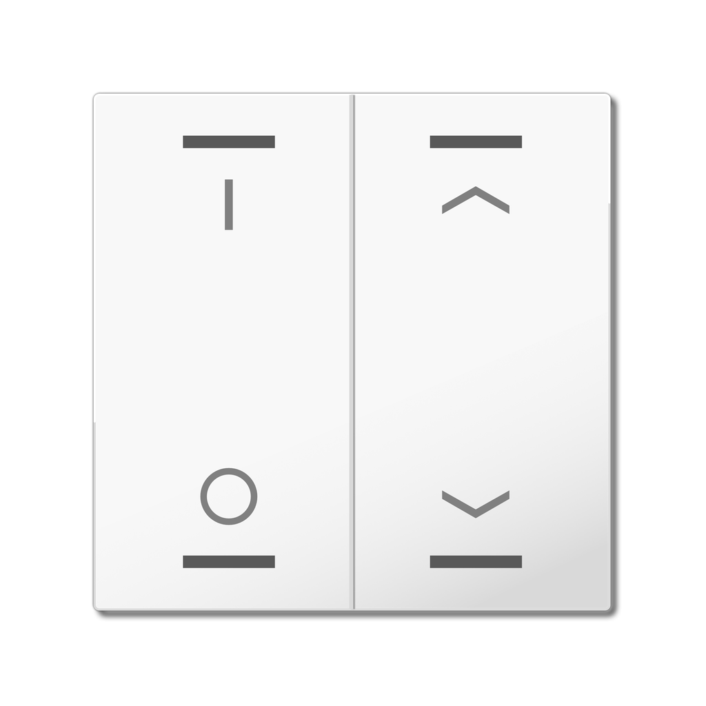 Bascule MDT pour bouton-poussoir Light 55, 2 paires KNX blanc, commutation_store