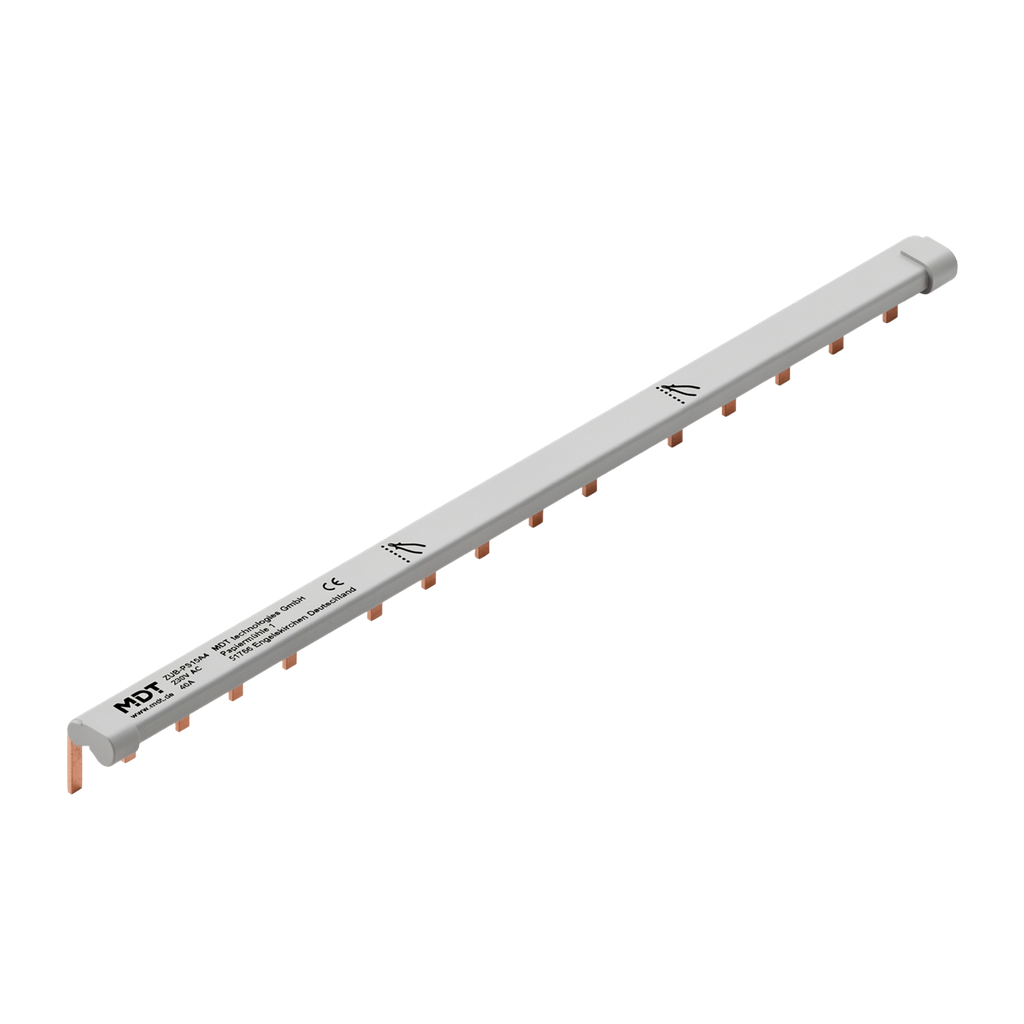 Barre de phase MDT avec 15 bornes, 6 mm², UE 10 pièces