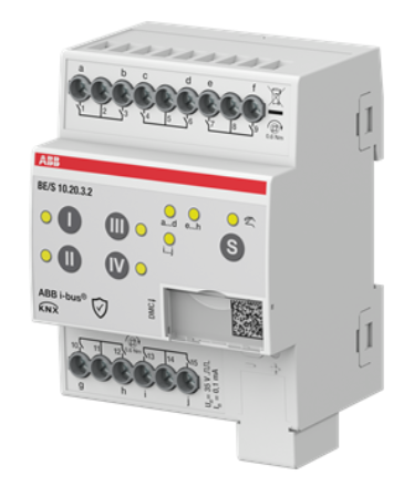 Module KNX 10 Entrées Contacts secs, à commande manuelle, KNX Secure