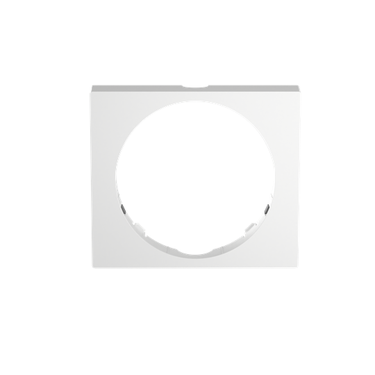 Cadre de finition carré universel Watchdog PRO, couleur studio blanc
