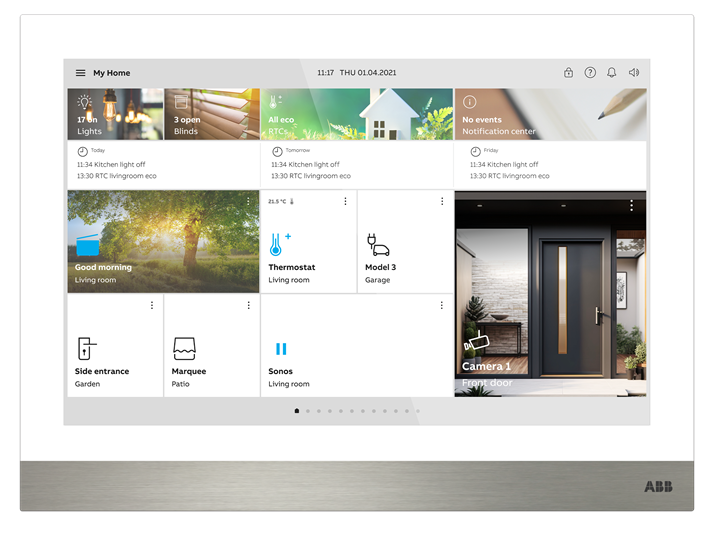 Moniteur IP-TOUCH 10 LAN+LAN BOUCLE IND blanc