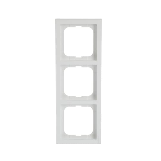 Plaque de finition FUTUR LINEAR 3postes, finition Blanc Studio mat, format 63x63