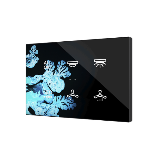 [ZEN-ZVIFXLX6] Flat XL X6. Interrupteur capacitif en verre – 6 boutons