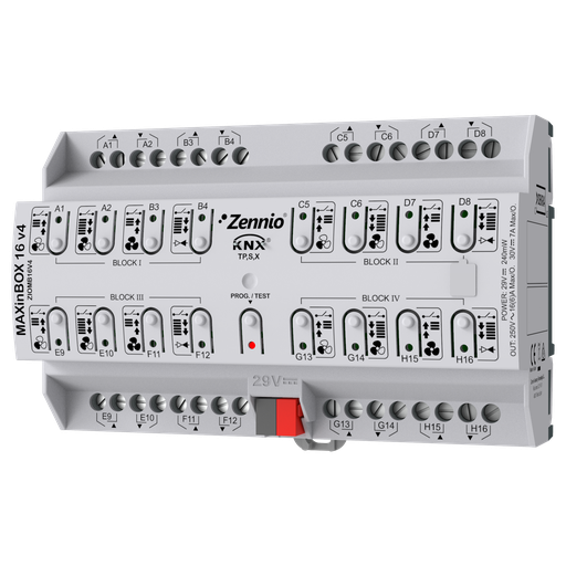 [ZEN-ZIOMB16V4] MAXinBOX 16 v4. Actionneur multifonction KNX avec KNX