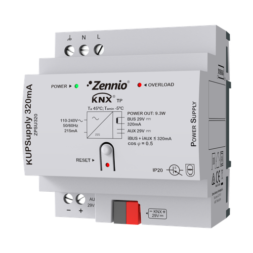[ZEN-ZPSU320] KUPSupply 320mA. Source d’alimentation universel KNX