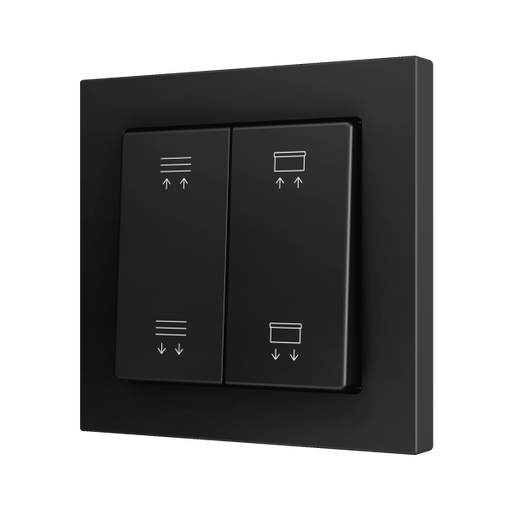 [ZEN-ZS552PB4AC] ZS55. Bouton poussoir "Soft" double pour 4 entrées