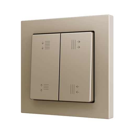 [ZEN-ZS552PB4CC] ZS55. Bouton poussoir "Soft" double pour 4 entrées