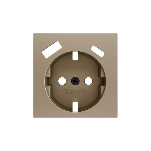 [ZEN-ZS55CSC2USC] ZS55. Cache pour base de prise Schuko avec USB C et A